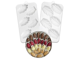 Molde silicona 6 galletitas Vieiras